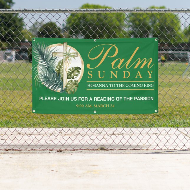 Palm Sunday Outdoor Banner (Insitu)