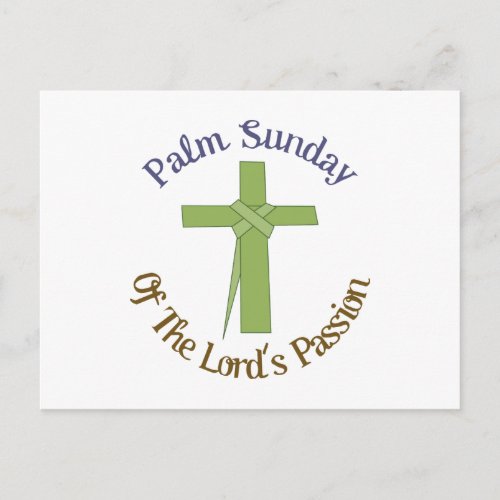 Palm Sunday Postcard