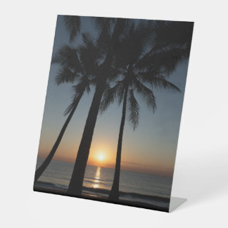 Palm Sunrise Décor Sign – Coastal Morning