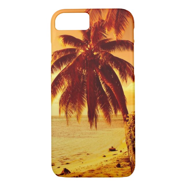Palm sunset iPhone 7 case (Back)