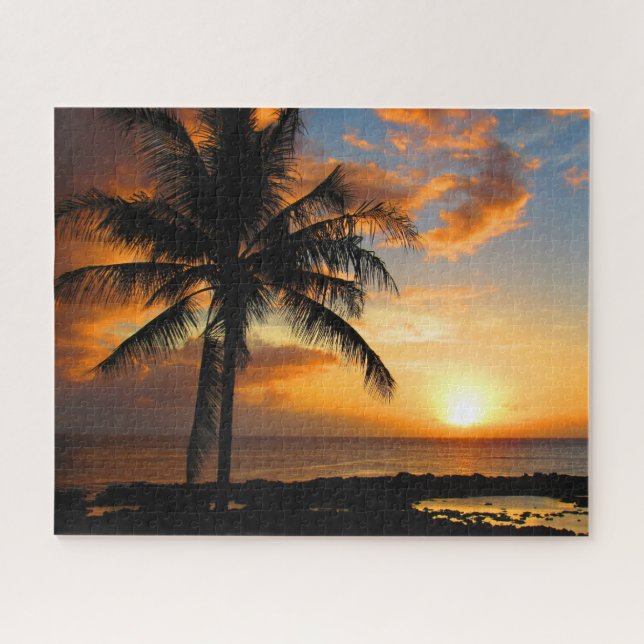 palm sunset jigsaw puzzle (Horizontal)