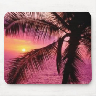 Palm Sunset Mouse Pad