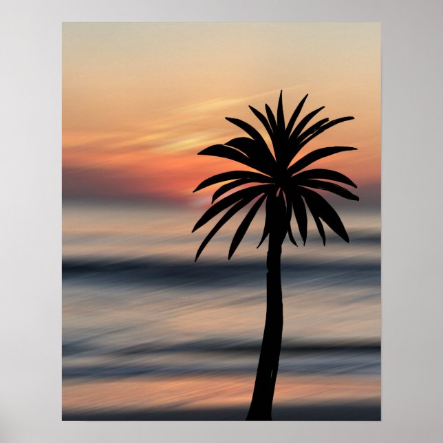 Palm Sunset Poster (Front)