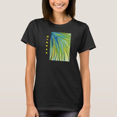 Palm Tree Abstract Watercolor T-shirt