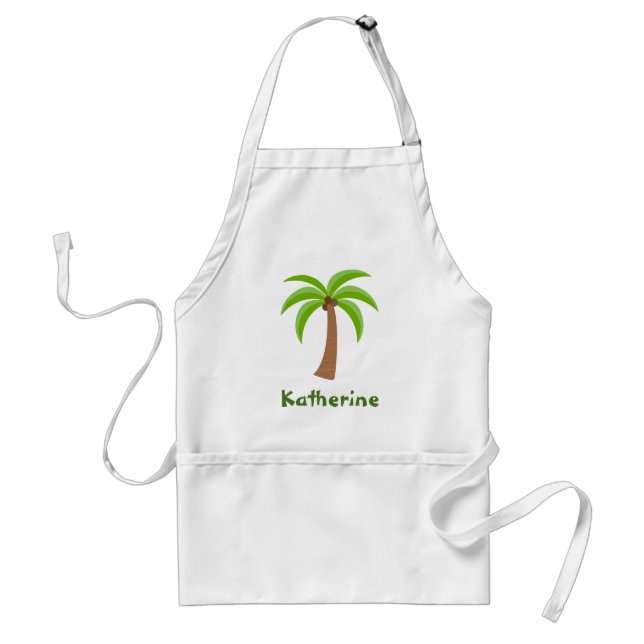 Palm Tree Adult Apron (Front)