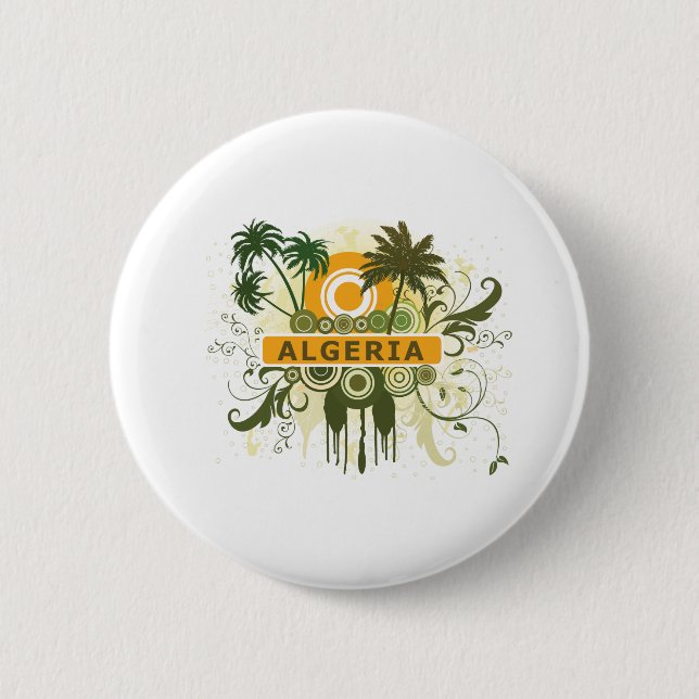 Palm Tree Algeria Button (Front)