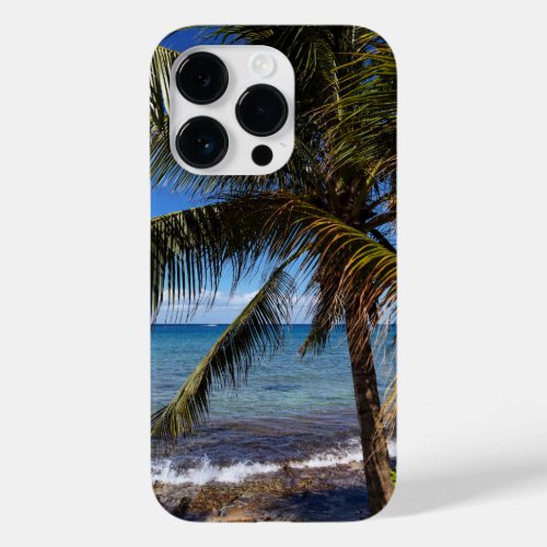 Palm Tree and Ocean Case_Mate iPhone 14 Pro Case