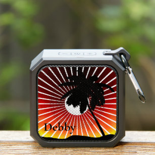 Palm Tree and Sunset Personalized Bluetooth Speaker