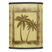 Palm Tree Antiqued Lamp Shade (Front)