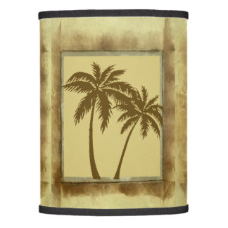 Palm Tree Antiqued Lamp Shade