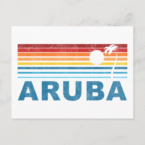 Palm Tree Aruba Postcard