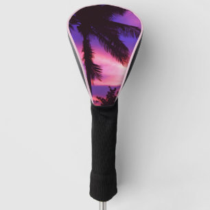 Palm Tree at Sunset  Golf Head Cover