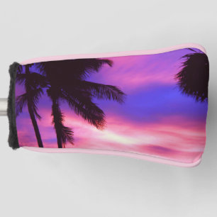 Palm Tree at Sunset  Golf Head Cover