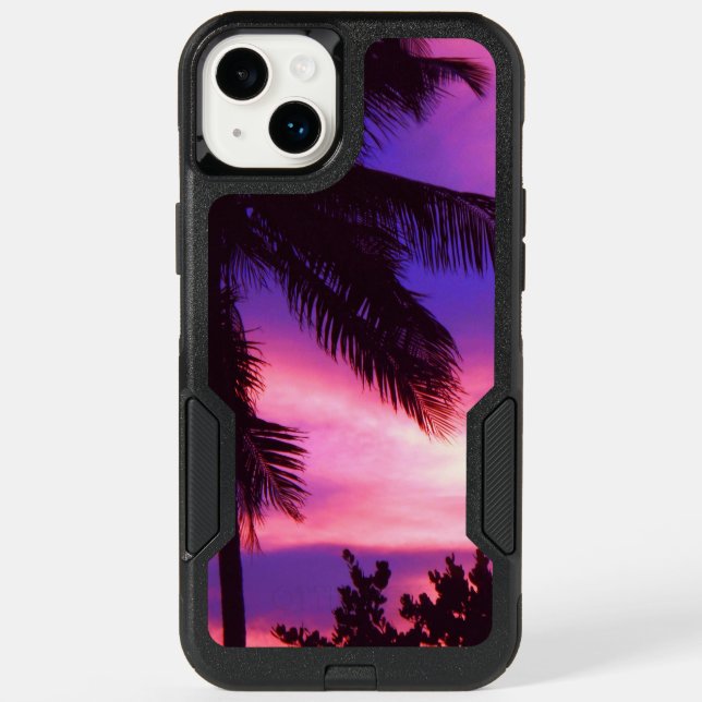 Palm Tree at Sunset   Otterbox iPhone Case (Back)