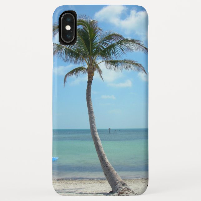 Palm Tree at the Beach iPhone Case (Back)