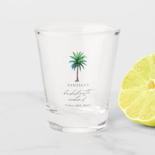 Palm Tree Bachelorette Weekend Shot Glass