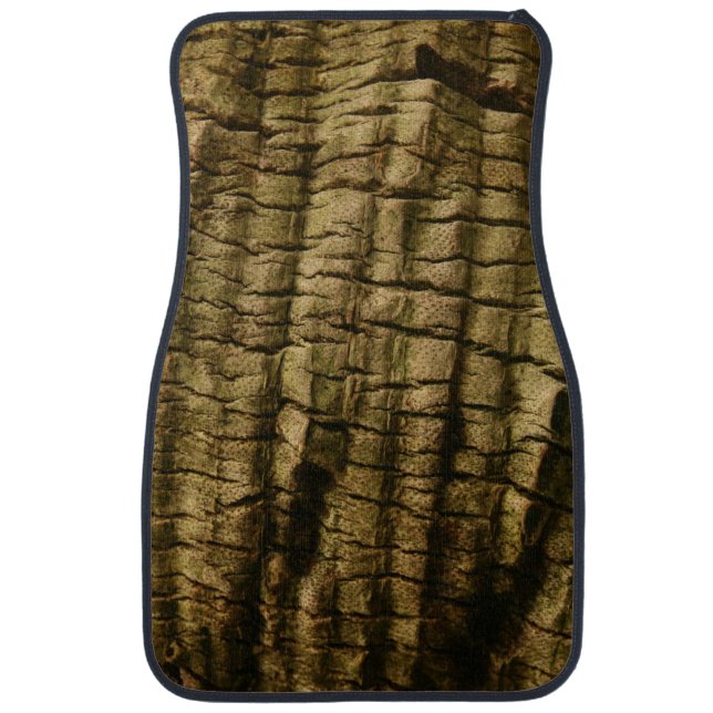 Palm Tree Bark Car Floor Mat (Front)