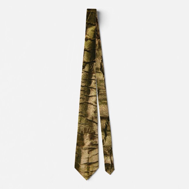 Palm Tree Bark Neck Tie (Front)