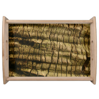Palm Tree Bark Serving Tray