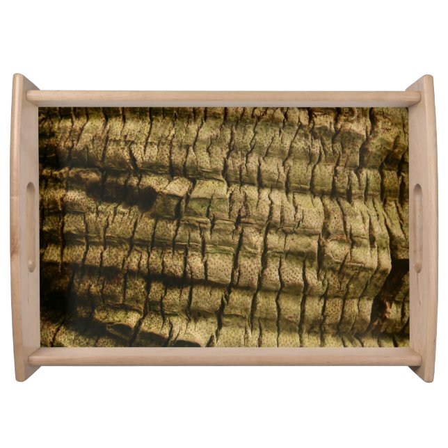 Palm Tree Bark Serving Tray (Front)