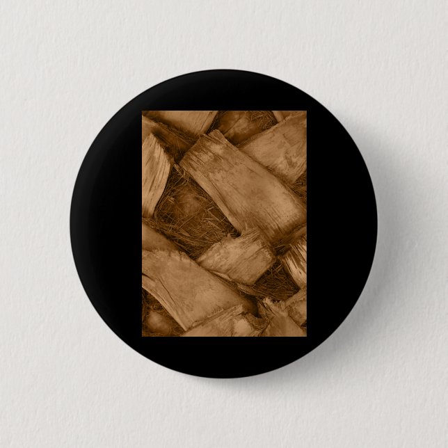 Palm Tree Bark Texture Tint Vertical Sticker  Button (Front)