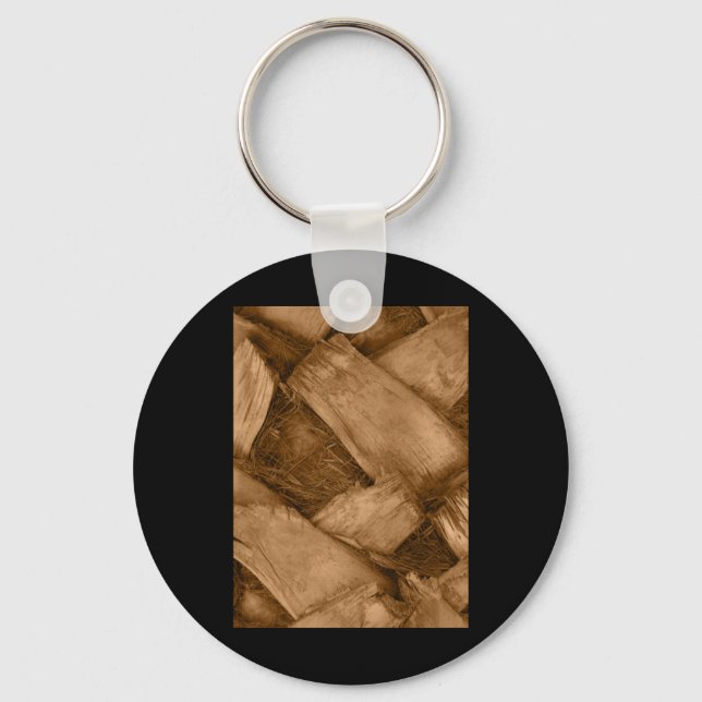 Palm Tree Bark Texture Tint Vertical Sticker  Keychain (Front)