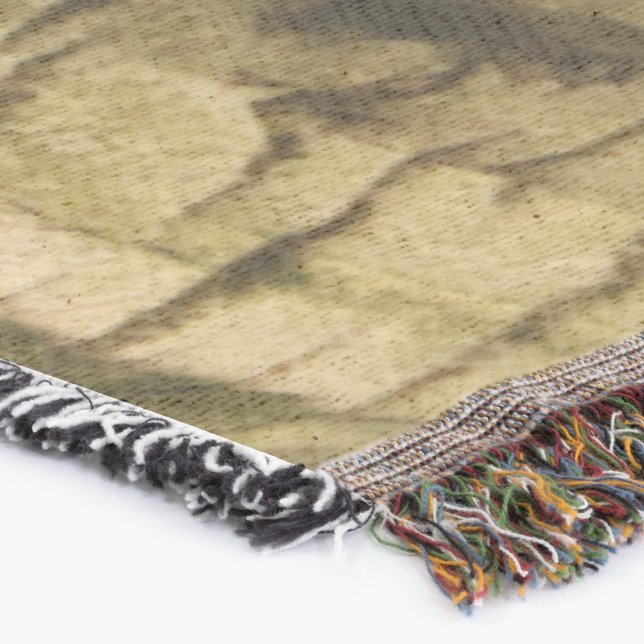 Palm Tree Bark Throw Blanket (Corner)