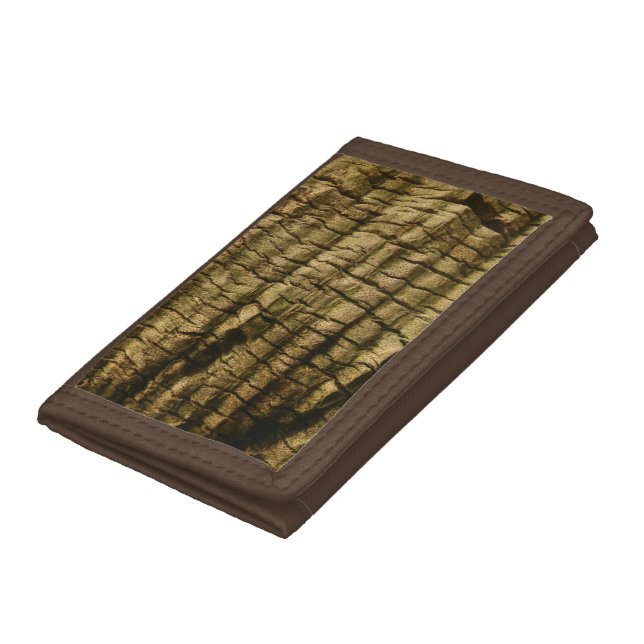 Palm Tree Bark Trifold Wallet (Bottom)
