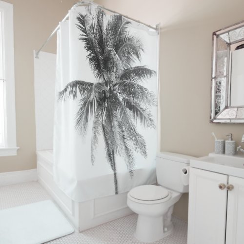 Palm Tree Beach Dream 5 wall art  Shower Curtain