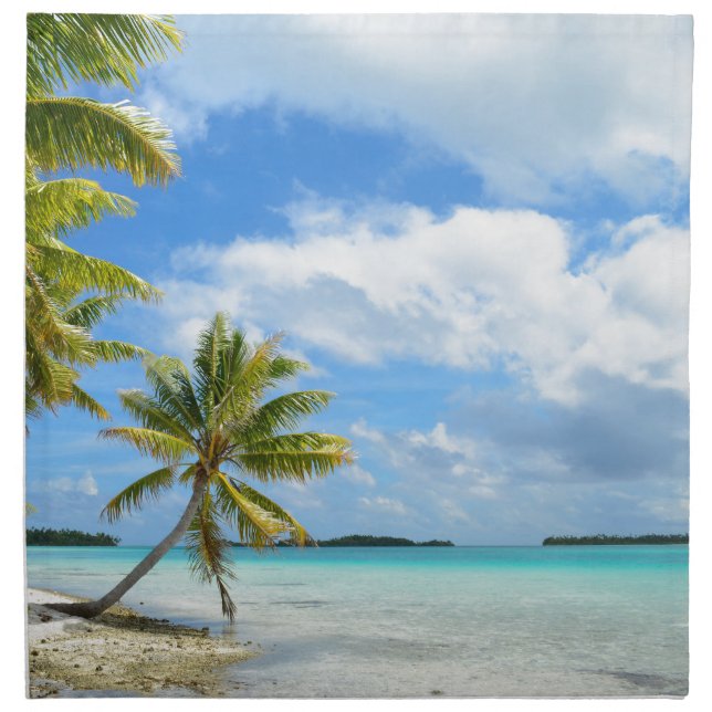 Palm tree beach napkin (Front)