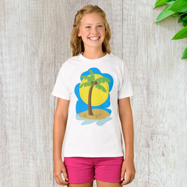 Palm Tree Beach T-Shirt (Creator Uploaded)