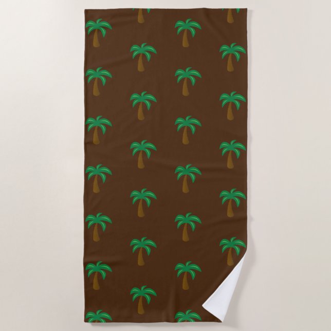 Palm Tree - Beach Towel (Front)