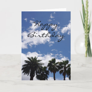 Palm Tree Birthday Card