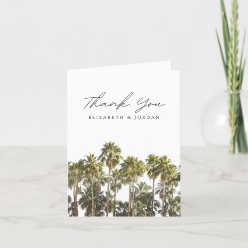 Palm Tree Blank Thank You Card