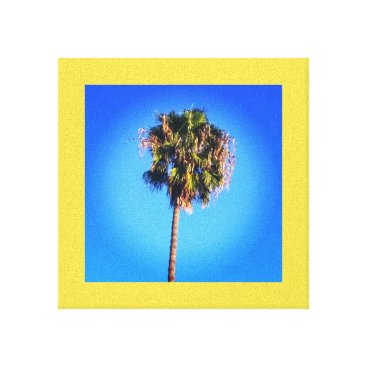 Palm Tree Blue Sky Canvas Print Palm Tree Blue Sky Canvas Print