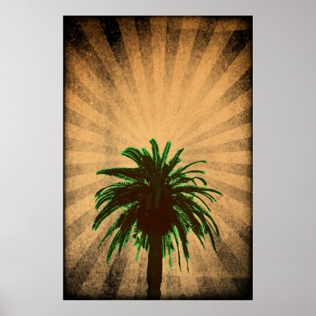 Palm Tree Bold Poster (Front)