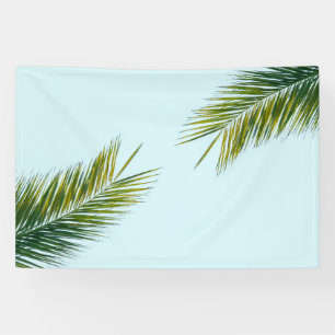 Palm tree branch banner