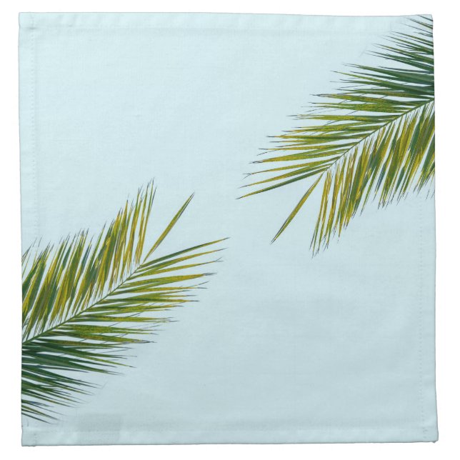 Palm tree branch cloth napkin (Front)