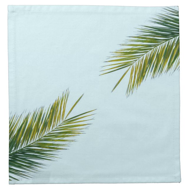 Palm tree branch cloth napkin (Front)