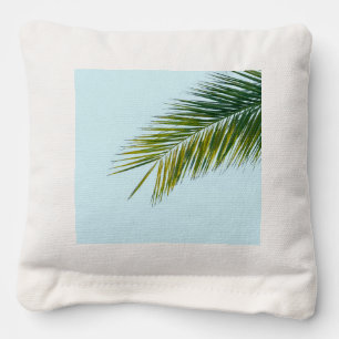 Palm tree branch cornhole bags