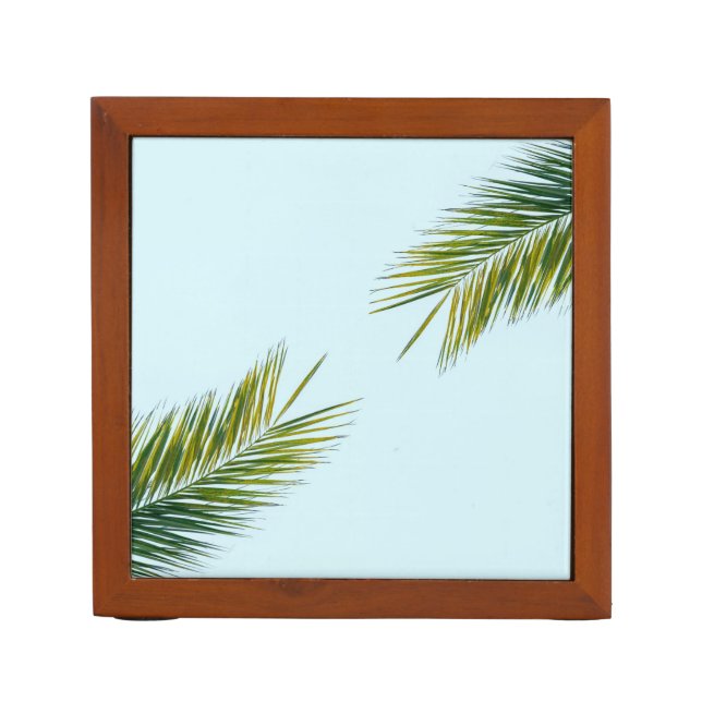 Palm tree branch desk organizer (Front)
