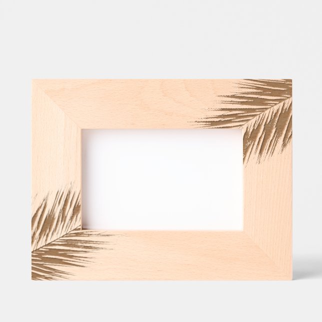 Palm tree branch engraved frames (Front)