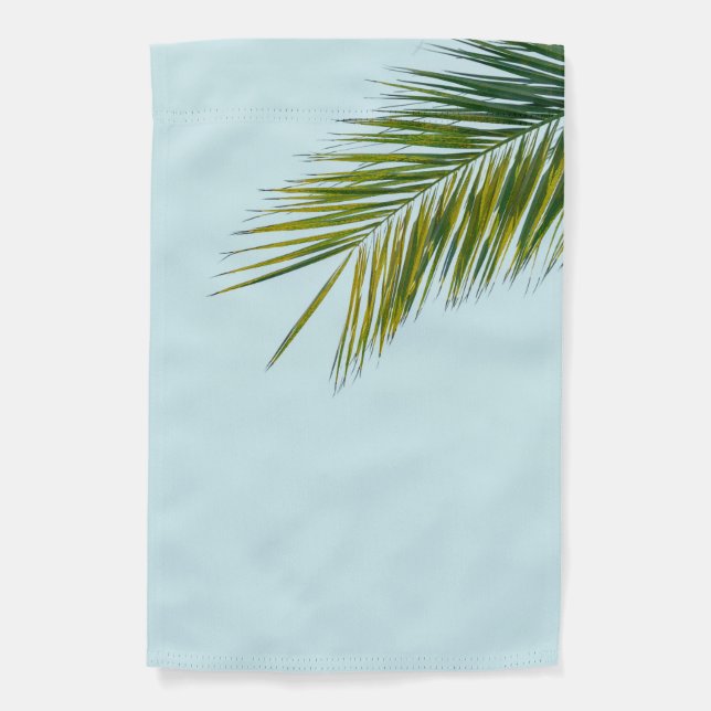 Palm tree branch garden flag (Front)
