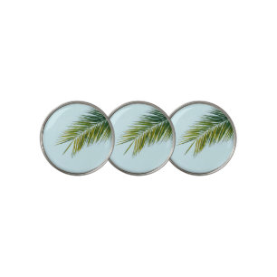 Palm tree branch golf ball marker