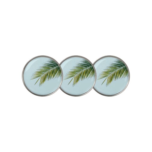 Palm tree branch golf ball marker (3 Up)