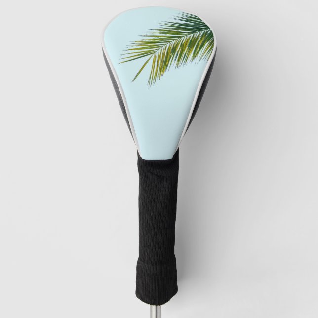 Palm tree branch golf head cover (Front)