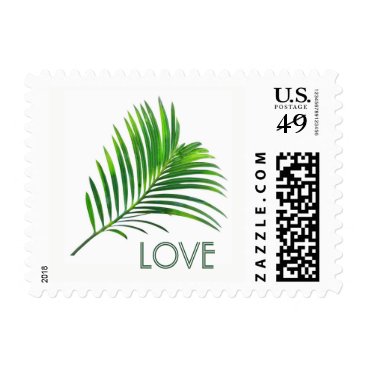 Palm Tree Branch Greenery Destination LOVE Stamp Palm Tree Branch Greenery Destination LOVE Stamp