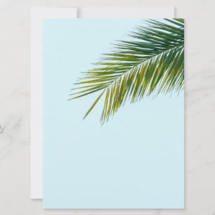 Palm tree branch holiday card