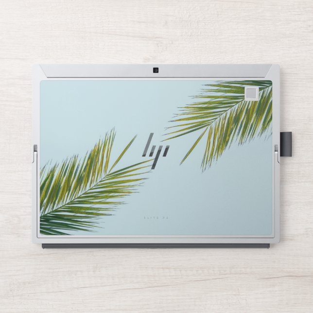 Palm tree branch HP laptop skin (Front)