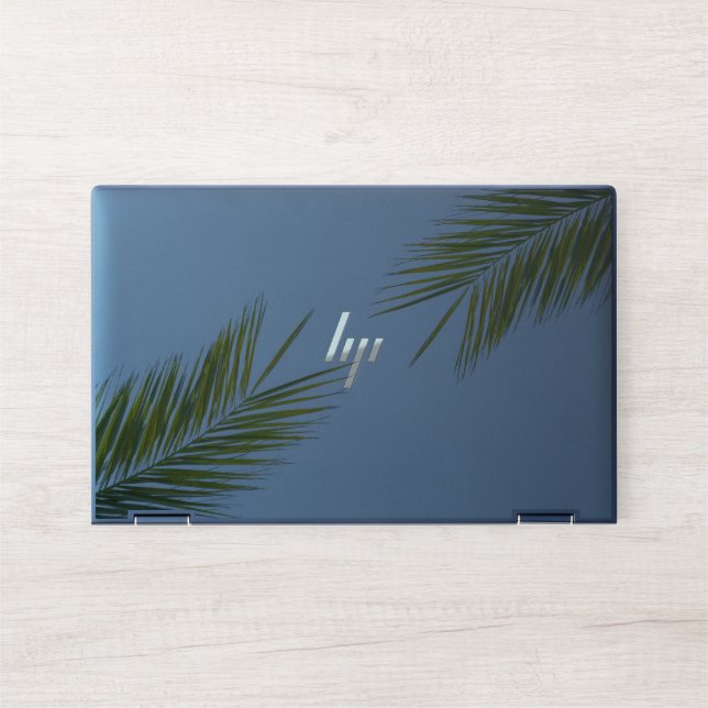 Palm tree branch HP laptop skin (Front)